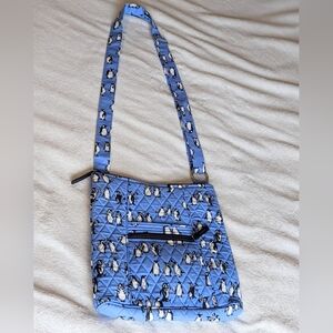 Vera Bradley Playful Penguins Hipster In Blue